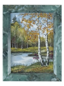 VINTAGE RUSSIAN WALL PANEL F MIX OF VARIOUS STONES
