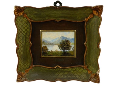 ITALIAN PAINTING NATURAL LANDSCAPE BY G. SILVAN