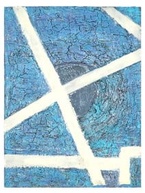 AMERICAN ABSTRACT PAINTING BY D.M. WILDING MIXED MEDIA
