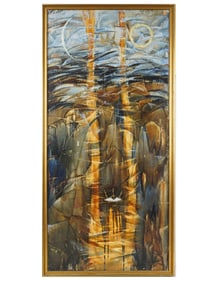 ROSTISLAV KURNOSOV ABSTRACT RUSSIAN OIL PAINTING