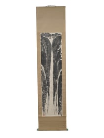 ANTIQUE JAPANESE MEIJI PERIOD KAKEJIKU HANGING SCROLL