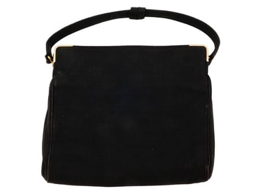 TIFFANY AND CO LADIES 18K GOLD BLACK VELVET PURSE