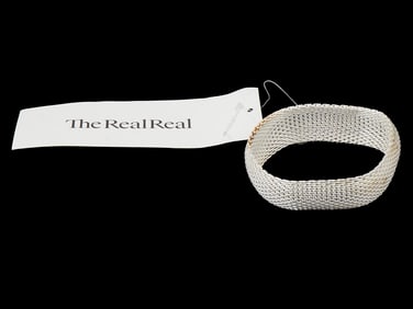 VINTAGE WOMENS METAL MESH CHAIN BRACELET