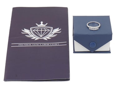SK9 DIAMOND GOLD OVER SILVER RING WITH CERTIFICATE