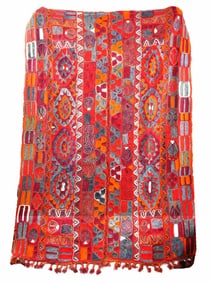 ANTIQUE IRAQI TRIBAL WEDDING EMBROIDERED BLANKET