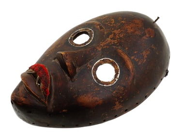 ANTIQUE AFRICAN CARVED WOOD MANDE TRIBAL DAN MASK