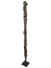 IVORY COAST WEST AFRICA BAULE PEOPLE WOODEN FIGURE