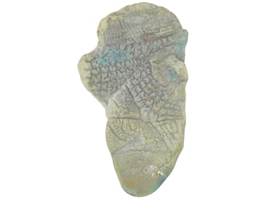 ANCIENT PERSIAN GLASS FRAGMENT OF RULERS HEAD