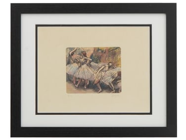EDGAR DEGAS FRENCH ETCHING DANCERS SIGNED