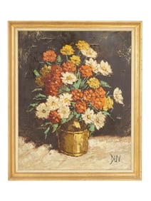 ALGERIAN STILL LIFE OIL PAINTING BY JOSEPH DUV