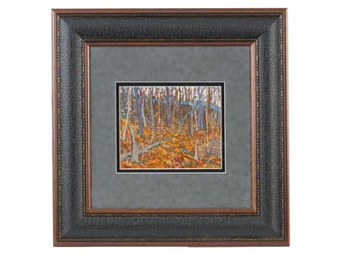 ATTR TO ALEXANDER YOUNG JACKSON LANDSCAPE OIL PAINTING