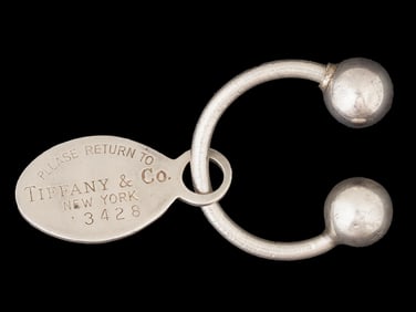 TIFFANY AND CO STERLING SILVER RETURN TO KEYCHAIN