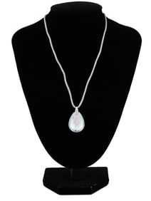 BACCARAT PSYDELIC STERLING SILVER CRYSTAL PENDANT