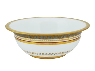 ANTIQUE RUSSIAN IMPERIAL GILT PORCELAIN FINGER BOWL