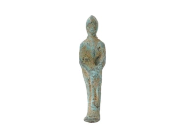 ANTIQUE EUROPEAN ST JOAN OF ARC BRONZE FIGURINE
