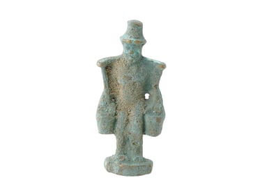 ANTIQUE 19 C EUROPEAN BRONZE FIGURE MAN WITH YOKE