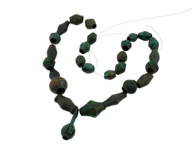 ANCIENT GREEK BRONZE BEADED NECKLACE 1000 BC