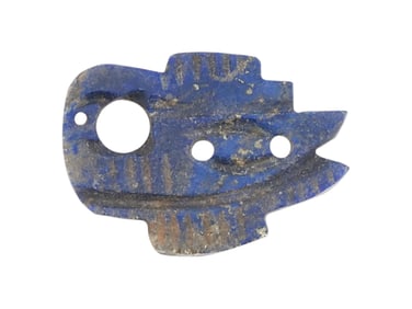 ANCIENT EGYPTIAN CARVED LAPIS LAZULI EYE HORUS PENDANT