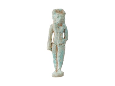 ANCIENT EGYPTIAN FAIENCE SEKHMET AMULET PENDANT