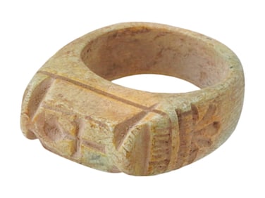 ANCIENT EGYPTIAN PTOLEMAIC DYNASTY STONE RING