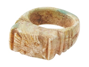 ANCIENT EGYPTIAN PTOLEMAIC DYNASTY STONE RING