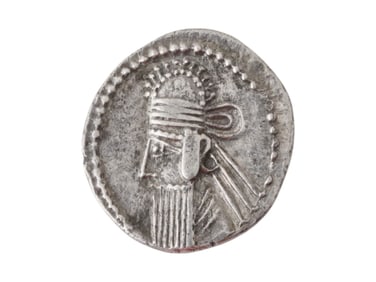 247 BC 228 AD ANCIENT GREEK PARTHIAN DRACHM SILVER COIN