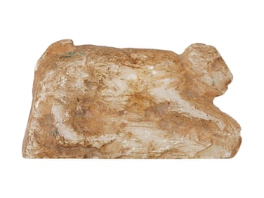 ANCIENT EGYPTIAN CARVED ALABASTER MONKEY FIGURINE