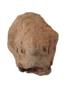 ANCIENT ROMAN EGYPTIAN TERRACOTTA FEMALE HEAD