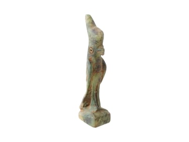 ANCIENT EGYPTIAN STONE FALCON FIGURINE DEITY GOD HORUS