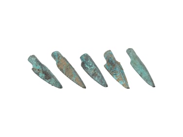 700 200 BC ANCIENT CELTIC BRONZE SOCKETED ARROW HEADS