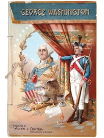 ANTIQUE ALLEN GINTER GEORGE WASHINGTON PRINT ALBUM