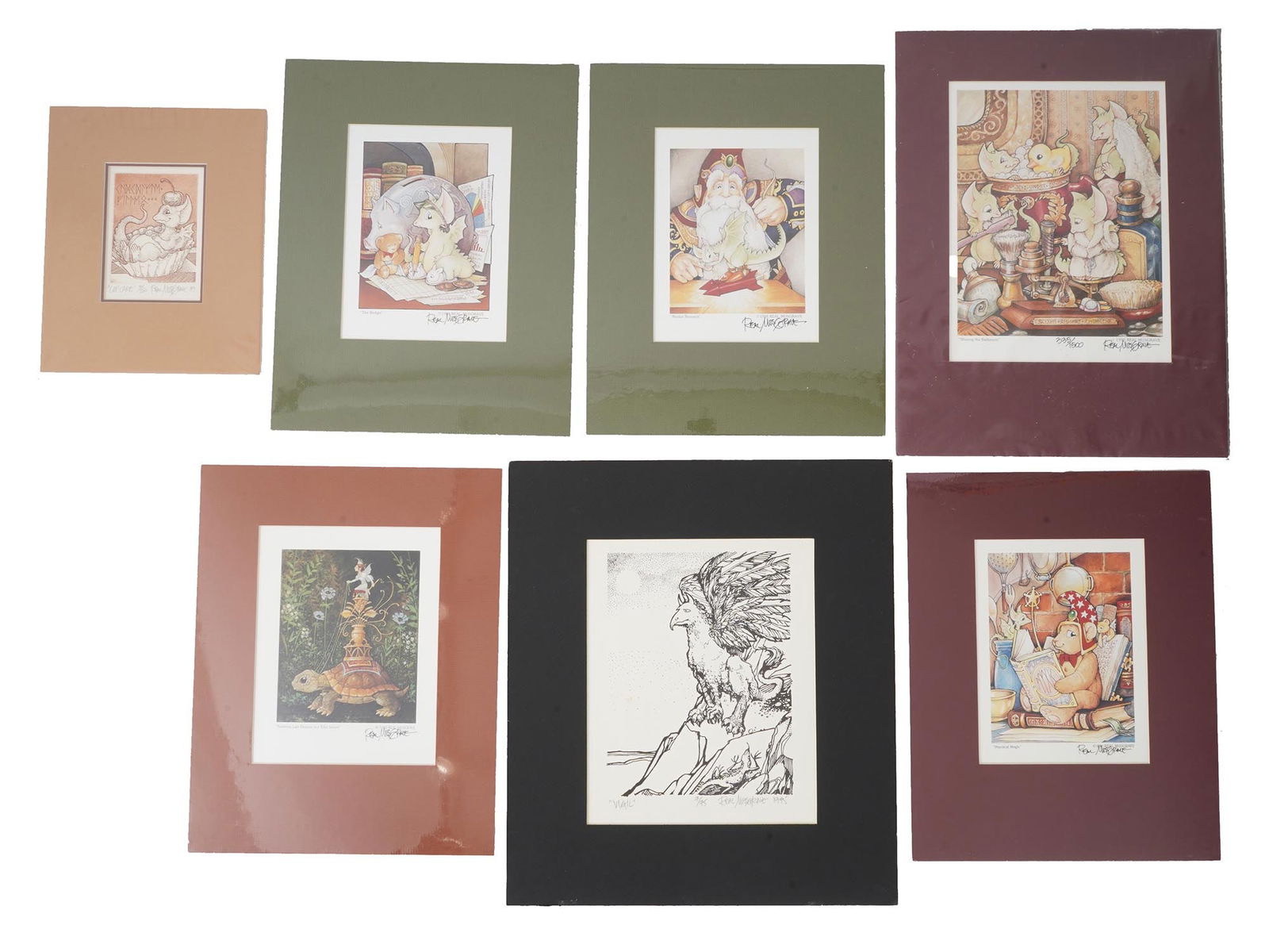 LOT OF POCKET DRAGONS REAL MUSGRAVE PRINTS SIGNED