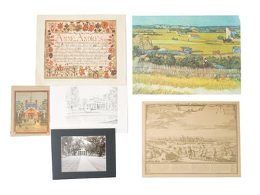 ANTIQUE AND VINTAGE PRINTS ANNE ANDRES VAN GOGH DANTZIG