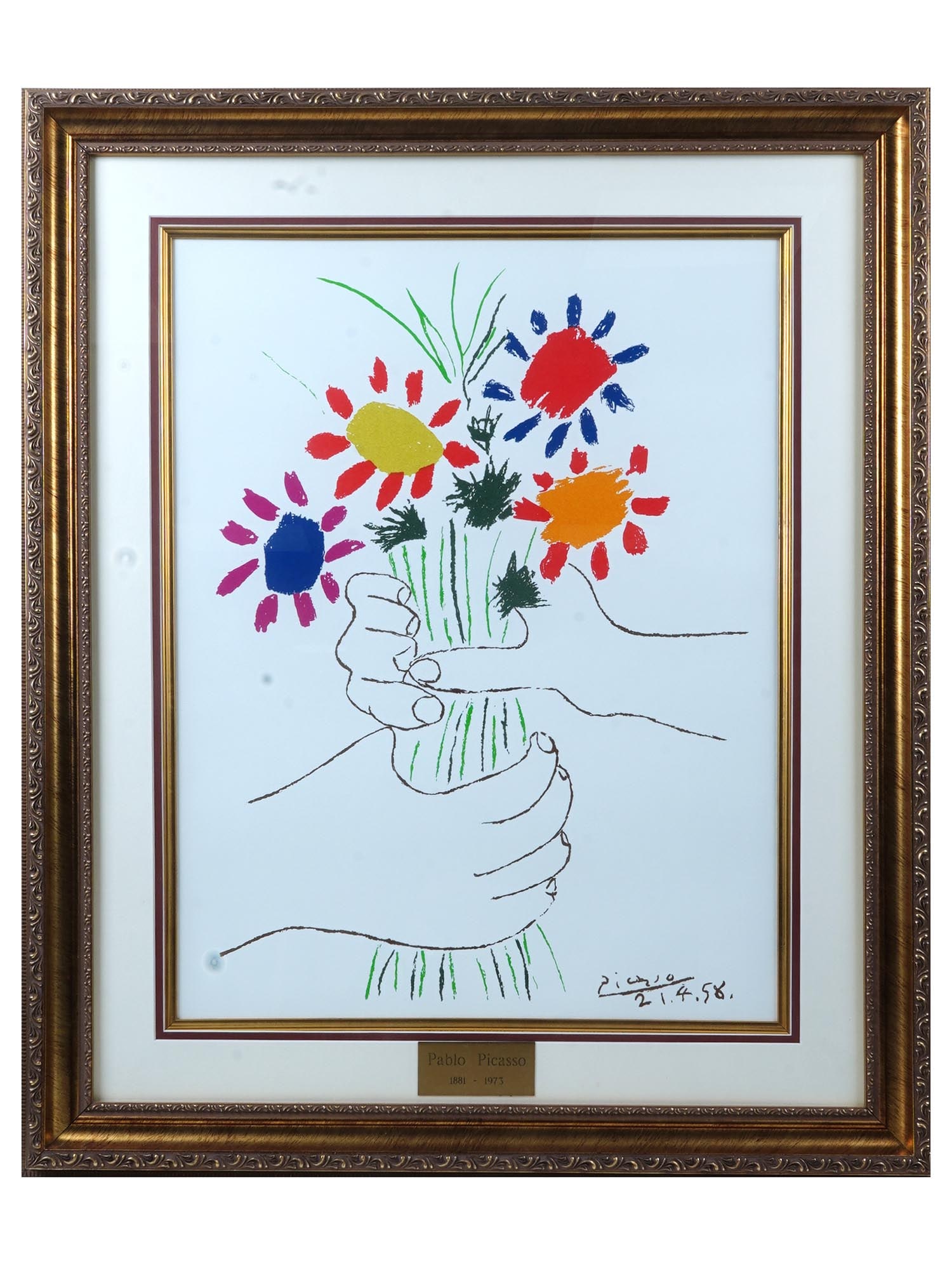 SPANISH LITHOPRINT W COA AFTER PABLO PICASSO (1 of 6)