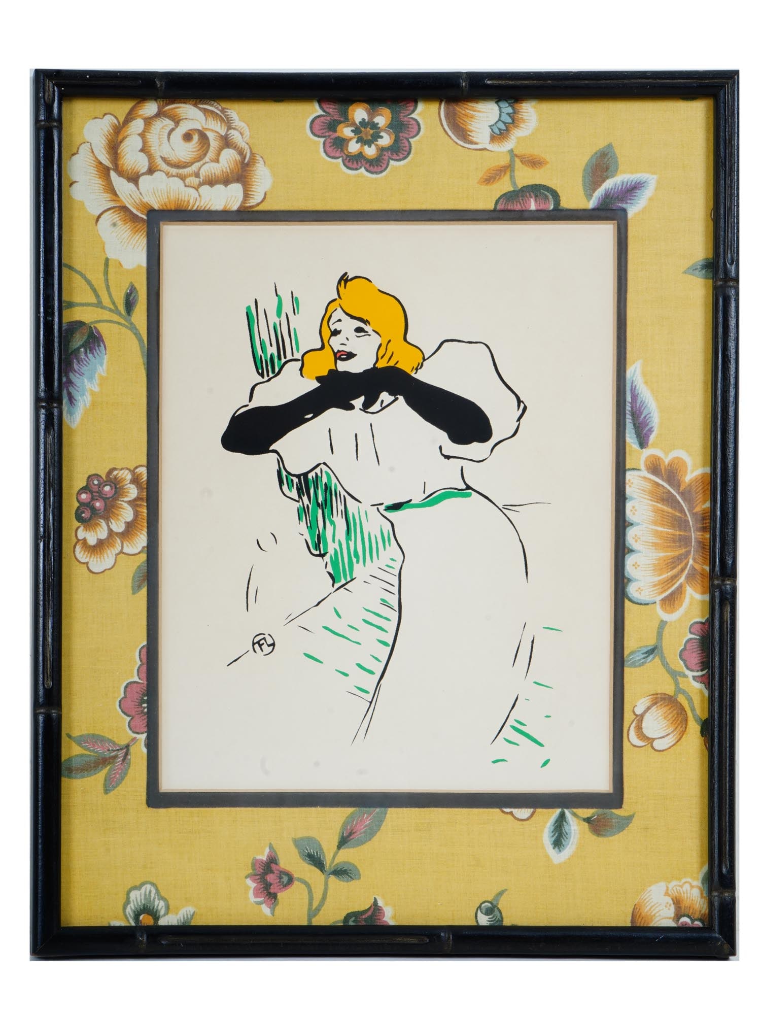 VINTAGE SILKSCREEN AFTER HENRI DE TOULOUSE LAUTREC (1 of 4)