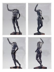 VINTAGE PHOTOGRAPHS OF ANTIQUE MALE SCULPTURE