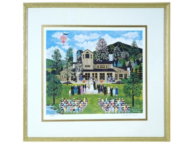 LTD AMERICAN WEDDING LITHOGRAPH BY WOOSTER SCOTT