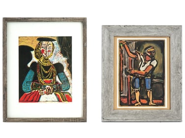 LITHOGRAPH AFTER PABLO PICASSO AND GEORGES ROUAULT