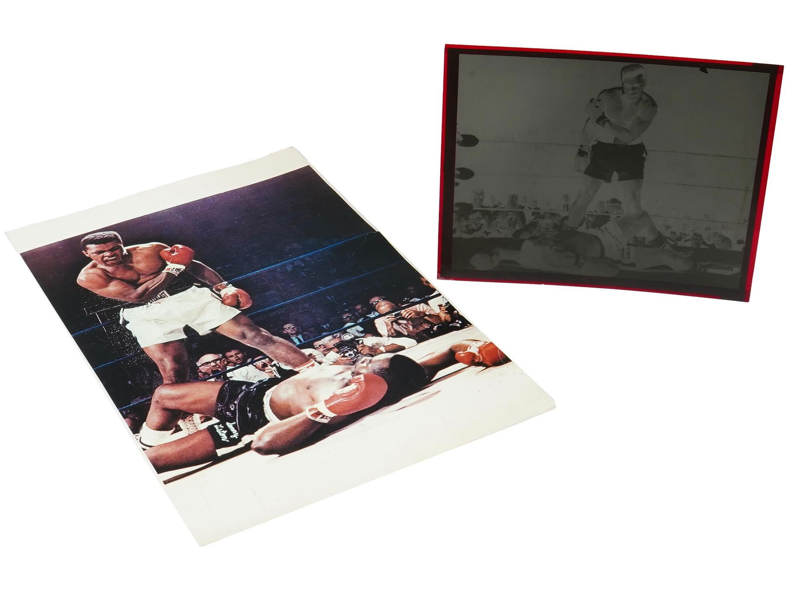 PHOTOGRAPH MUHAMMAD ALI VS SONNY LISTON WITH NEGATIVE (1 of 3)