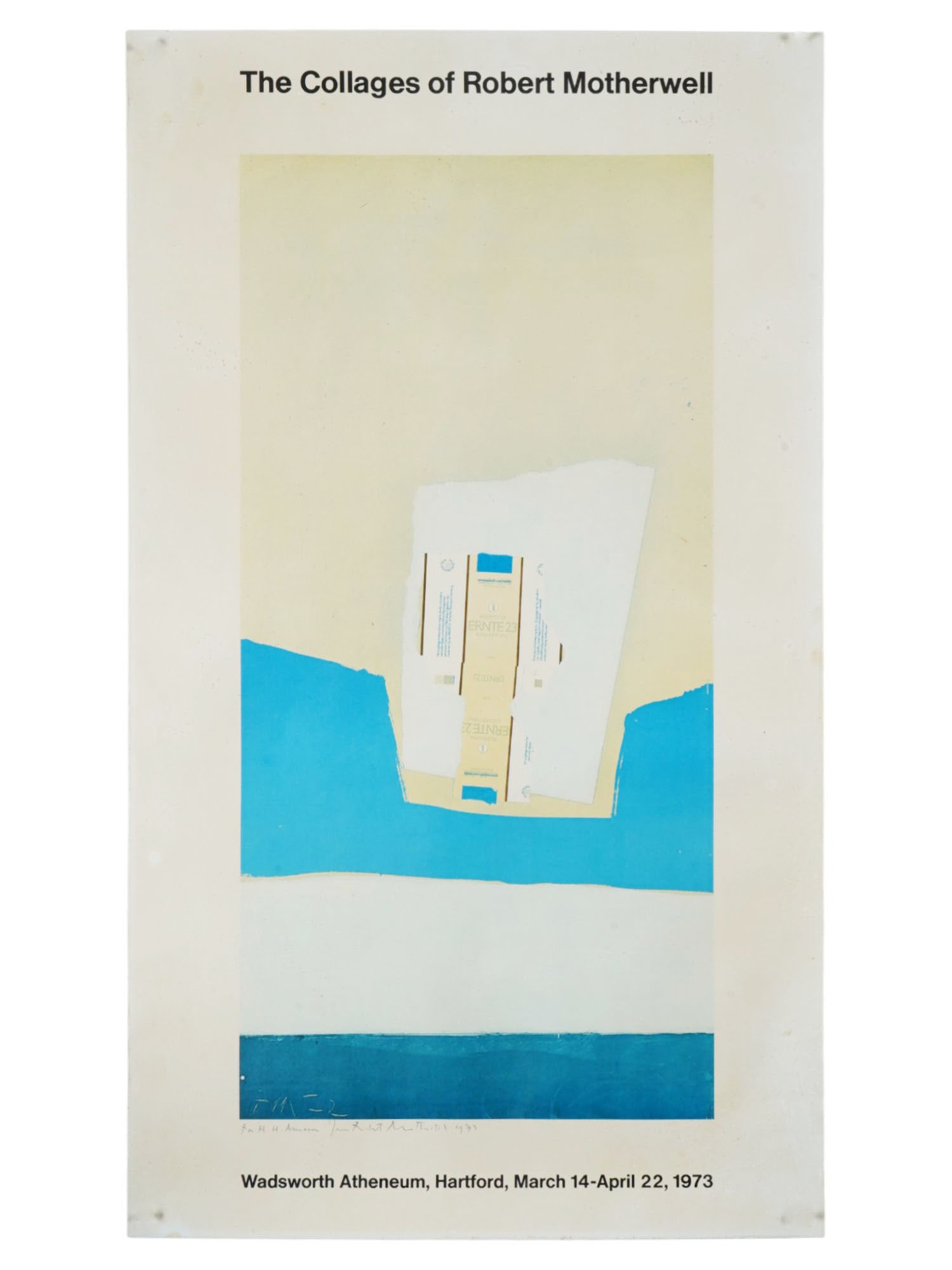 THE COLLAGES OF ROBERT MOTHERWELL POSTER SIGNED (1 of 4)