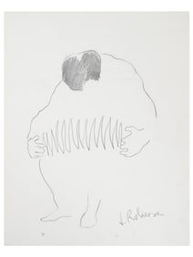 AFTER JOSEFINA ROBIROSA ARGENTINE GRAPHITE PAINTING