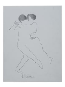 ARGENTINE PENCIL PAINTING SIGNED JOSEFINA ROBIROSA