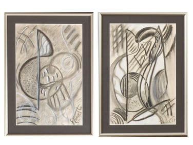 LOT OF MIXED MEDIA PAINTINGS SIGNED INA ANNETTE