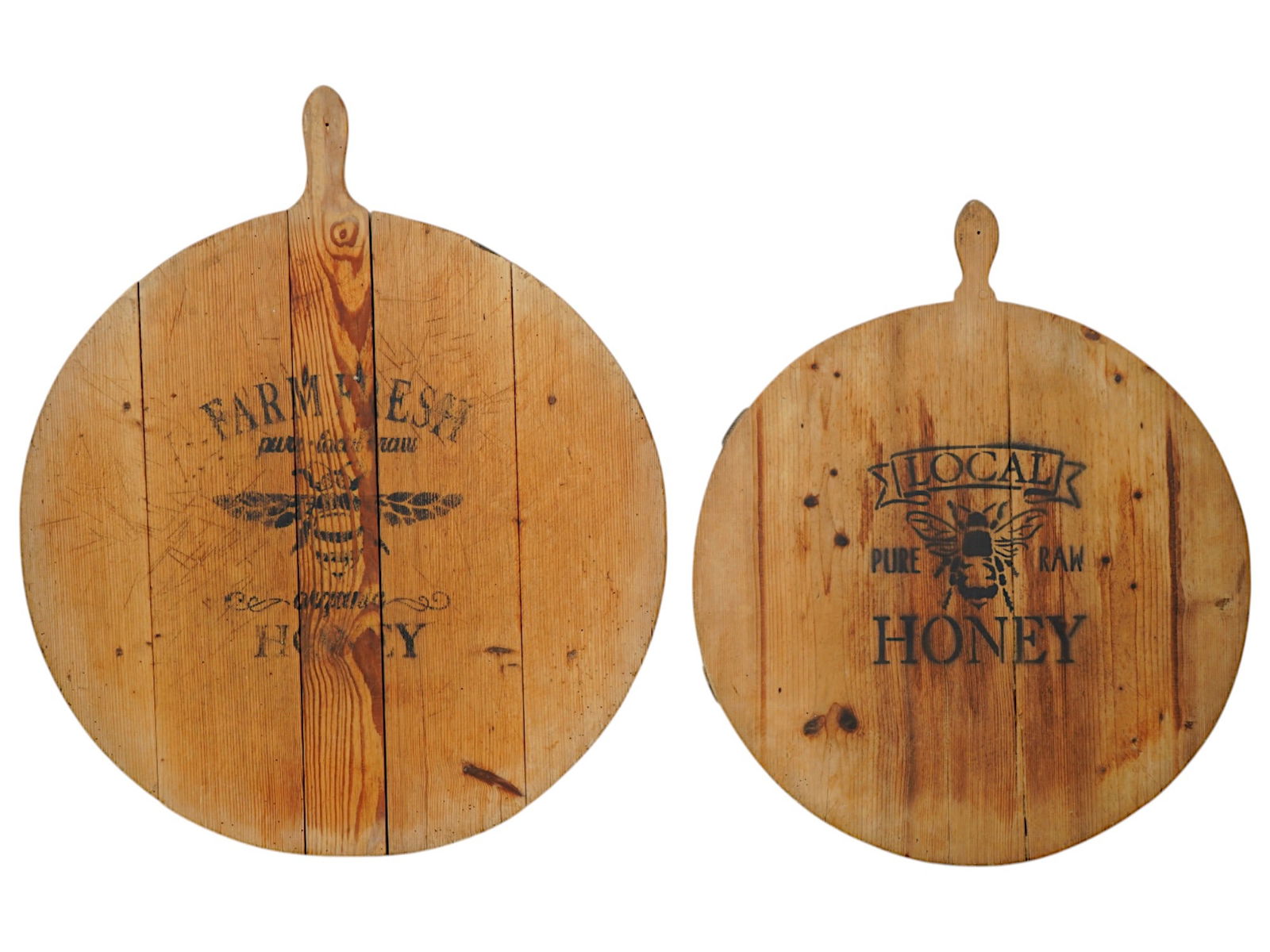 VINTAGE STENCILED WOODEN CUTTING BOARDS (1 of 6)