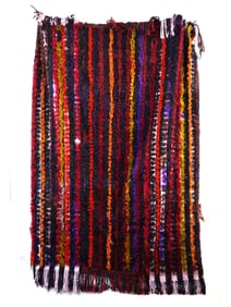 VINTAGE HAND WOVEN BOHEMIAN KILIM RUG OF TURKISH ORIGIN