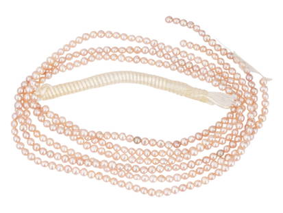 SEVERAL STRINGS OF ROUNDED NATURAL PEARLS FOR JEWELRY: A several strings of rounded natural pearls bundled together. Vintage and Modern Natural Stones, Necklaces, Jewelry, Gifts And Accessories For Women. THIS LOT QUALIFIES FOR A 30-DAY UNCONDITION