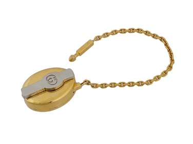VINTAGE GUCCI ITALY METAL KEY CHAIN HOLDER