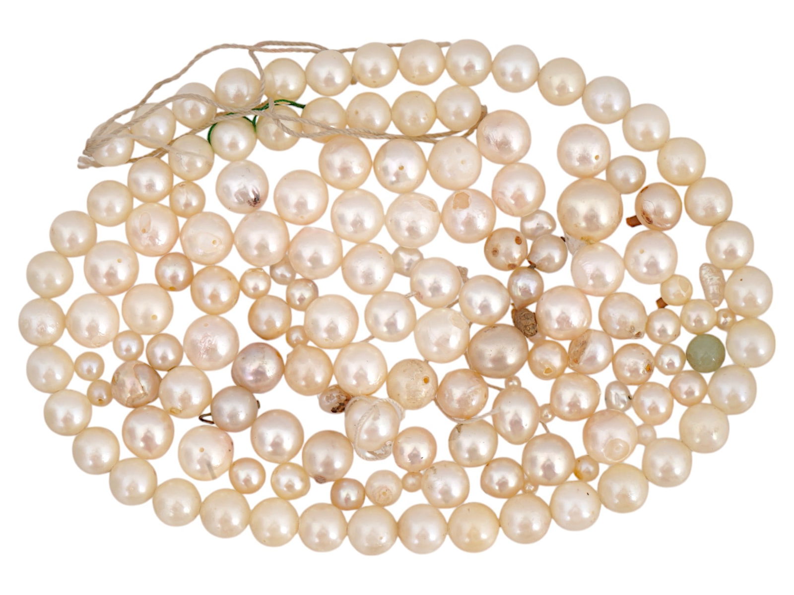 COLLECTION OF ROUNDED PEARL BEADS FOR JEWELRY: A collection of rounded creamy white pearl beads for jewelry. Vintage and Modern Natural Stones, Necklaces, Jewelry, Gifts And Accessories For Women. THIS LOT QUALIFIES FOR A 30-DAY UNCONDITION