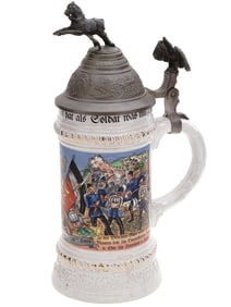 VINTAGE GERMAN MILITARY BEER STEIN BY SIMON GERZ