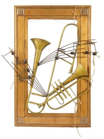 MODERNIST PARIS SCHOOL MUSICAL INSTRUMENTS SCULPTURE